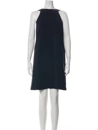 Pre-owned Harvey Faircloth Crew Neck Knee-length Dress In Black
