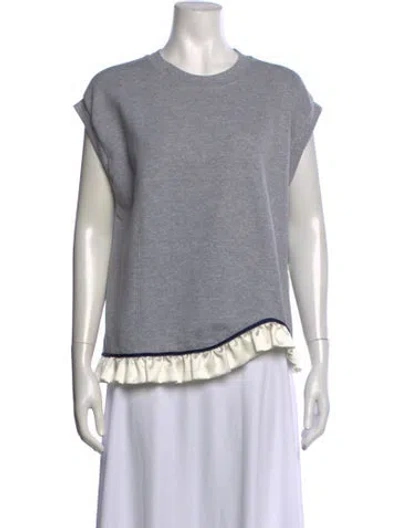 Pre-owned Harvey Faircloth Crew Neck Short Sleeve T-shirt In Grey