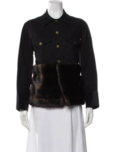 Pre-owned Harvey Faircloth Denim Jacket In Black