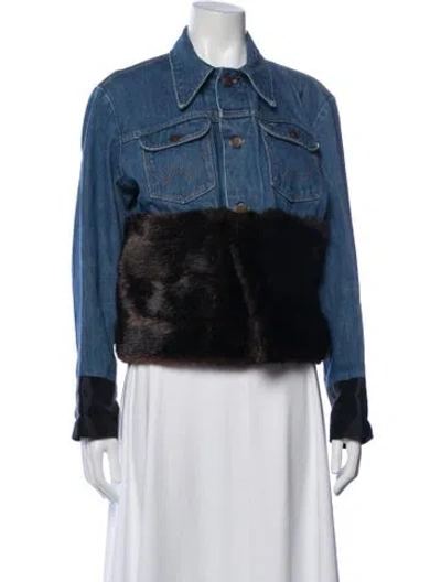 Pre-owned Harvey Faircloth Denim Jacket In Blue