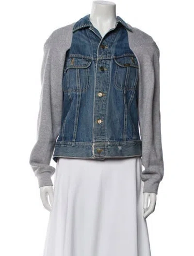 Pre-owned Harvey Faircloth Denim Jacket In Multi