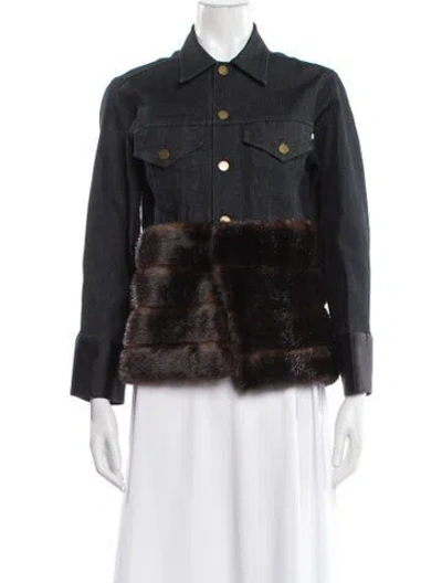 Pre-owned Harvey Faircloth Denim Jacket In Multi