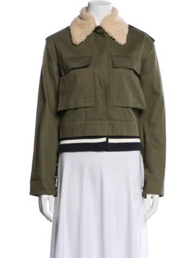 Pre-owned Harvey Faircloth Fur Jacket In Green