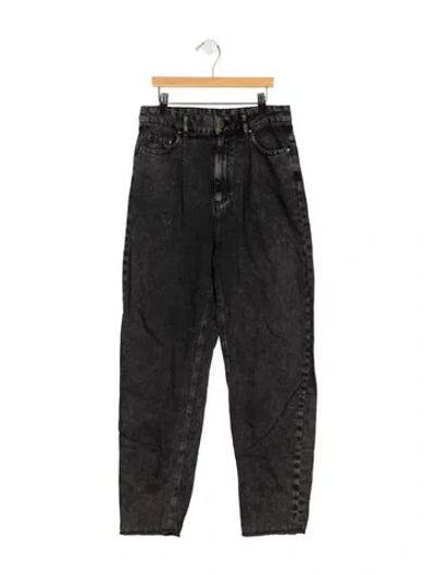 Pre-owned Harvey Faircloth High-rise Straight Leg Jeans In Gray