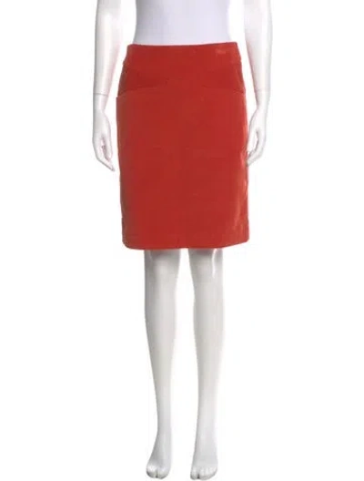 Pre-owned Harvey Faircloth Knee-length Skirt In Orange