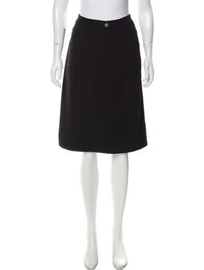 Pre-owned Harvey Faircloth Knee-length Skirt W/ Tags In Black