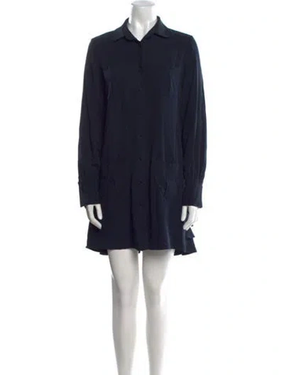 Pre-owned Harvey Faircloth Mini Dress In Blue