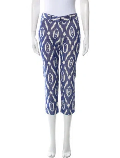 Pre-owned Harvey Faircloth Printed Straight Leg Pants In Multi