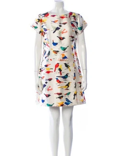 Pre-owned Harvey Faircloth Silk Mini Dress In Neutral