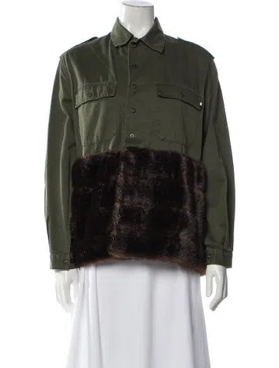 Pre-owned Harvey Faircloth Utility Jacket In Green