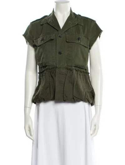 Pre-owned Harvey Faircloth Vest In Green