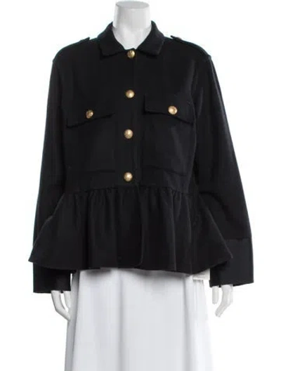 Pre-owned Harvey Faircloth Virgin Wool Jacket In Black