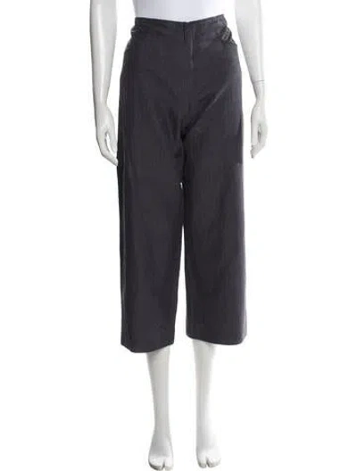 Pre-owned Harvey Faircloth Wide Leg Pants In Grey