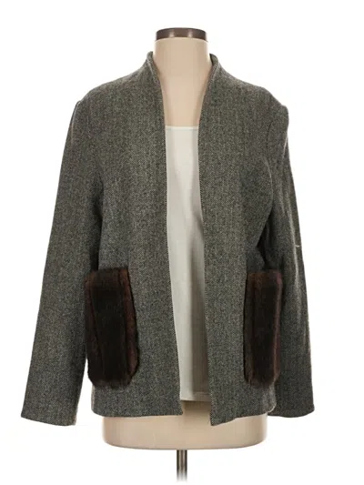 Pre-owned Harvey Faircloth Wool Blazer Jacket In Gray
