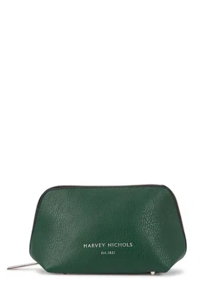 Harvey Nichols Small Cosmetics Case In Forest Green