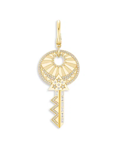 Harwell Godfrey 18k Yellow Gold 1975 Diamond Key To The Universe Pendant