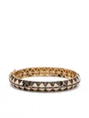 Harwell Godfrey 18kt Yellow Gold Chubby Rainbow Diamond Bangle Bracelet In Gold