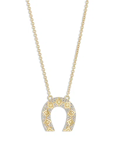 Harwell Godfrey 18k Yellow Gold Horseshoe Diamond Pendant Necklace, 16-18