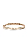 Harwell Godfrey 18kt Yellow Gold Knife Edge Diamond Bangle Bracelet In Gold