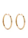 HARWELL GODFREY 18K YELLOW GOLD KNIFE EDGE HOOP EARRINGS