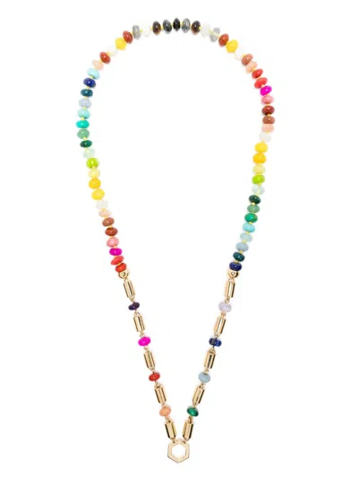 Harwell Godfrey 18k Yellow Gold Rainbow Bead Foundation Necklace