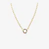 Harwell Godfrey 18k Yellow Gold Rainbow Sapphire Hexagon Necklace In Ylwgold