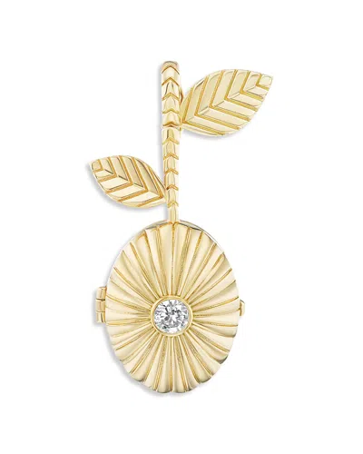 Harwell Godfrey 18k Yellow Gold We Are Seeds Diamond Seed Locket Pendant