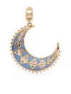 Harwell Godfrey 18kt Yellow Gold Mini Moon Tanzanite Pendant In Gold