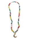 Harwell Godfrey 18kt Yellow Gold Rainbow Gemstone Beaded Necklace In Multicolour