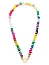 Harwell Godfrey 18kt Yellow Gold Rainbow Gemstone Beaded Necklace In Multicolour