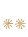 Harwell Godfrey 18kt Yellow Gold Tiny Sunflower Diamond Earrings Stud In Gold