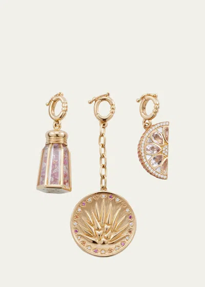 Harwell Godfrey Paloma Charms, Set Of 3 In Gold