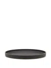 Hasami Porcelain Round Porcelain Plate In Black