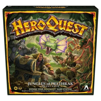 Hasbro Heroquest Jungles Of Delthrak Expansion Board Game In Green