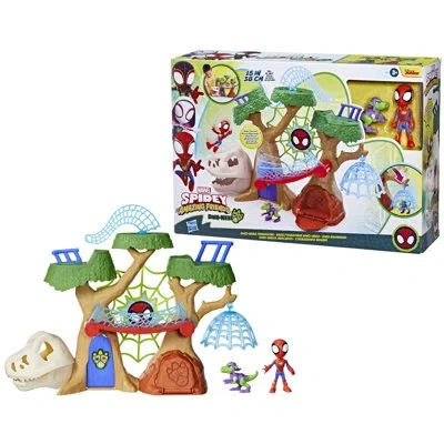 Hasbro Spidey And His Amazing Friends Dino-webs Treehouse Playset With Spider-man Toys In Multi