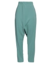 #hashtagmart Woman Pants Emerald Green Size L Polyester, Elastane In Green