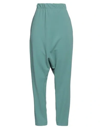 #hashtagmart Woman Pants Emerald Green Size L Polyester, Elastane