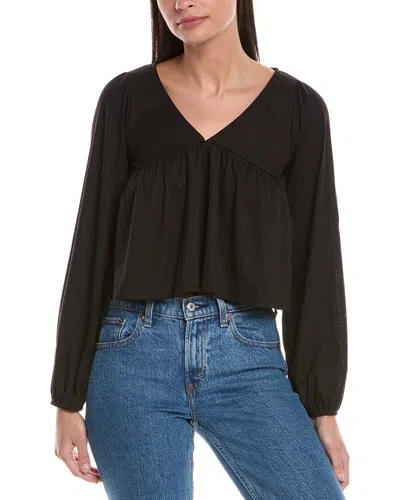 Hashttag Babydoll Top In Black