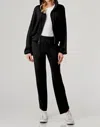 Hashttag Heidi Soft Hood Zipper Jacket In Black In Black