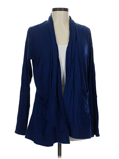 Pre-owned Hashttag Intrend Cardigan Sweater In Blue