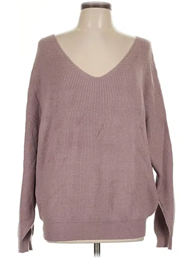 Pre-owned Hashttag Intrend Pullover Sweater In Purple