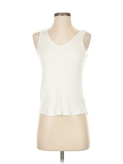Pre-owned Hashttag Intrend Sleeveless Top Ivory Sweetheart Neckline Tops In White