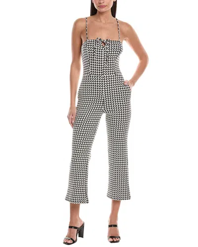 Hashttag Jacquard Jumpsuit In Black