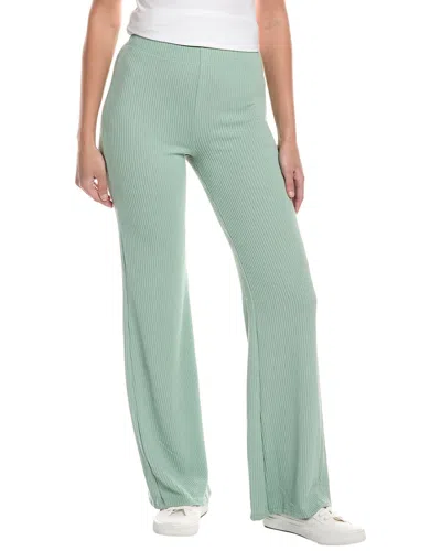 Hashttag Rib Flare Pant In Green