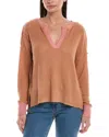 Hashttag Textured Knit Top In Brown