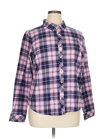 Pre-owned Hasting & Smith Long Sleeve Button Down Shirt In Pink