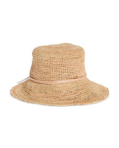 Hat Attack Betty Crochet Raffia Straw Bucket Hat