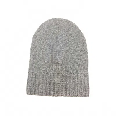 Hat Attack Cashmere Cuff Slouchy Beanie In Grey In Gray