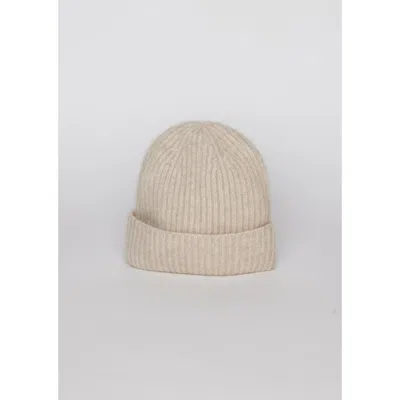 Hat Attack Cashmere Rib Beanie In Neutral