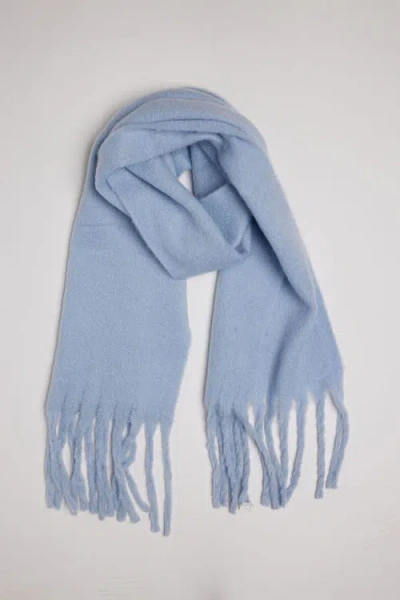 Hat Attack Chic Solid Scarf In Ice Blue